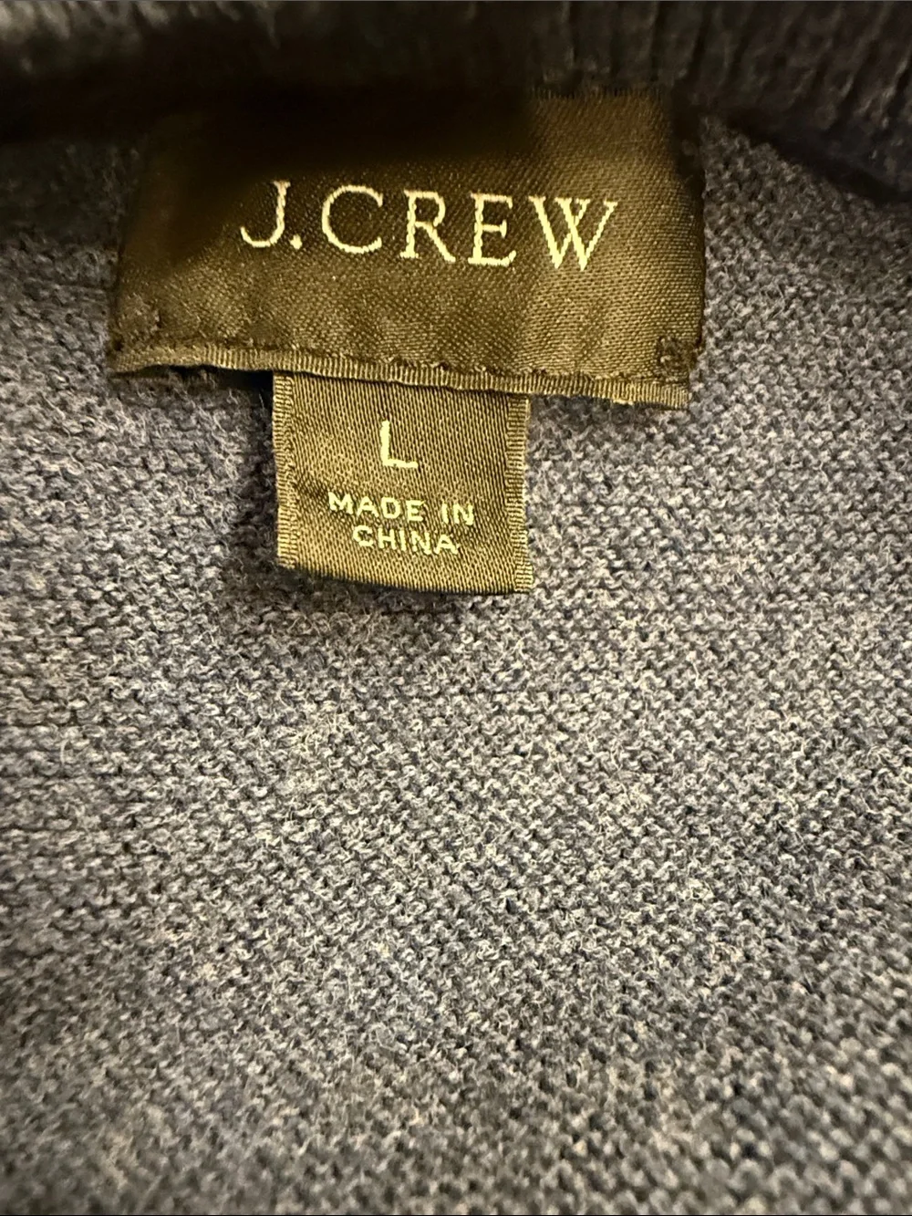 J. Crew Heathered Blue Crewneck Sweater